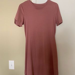 Alphalete Mauve t-shirt dress